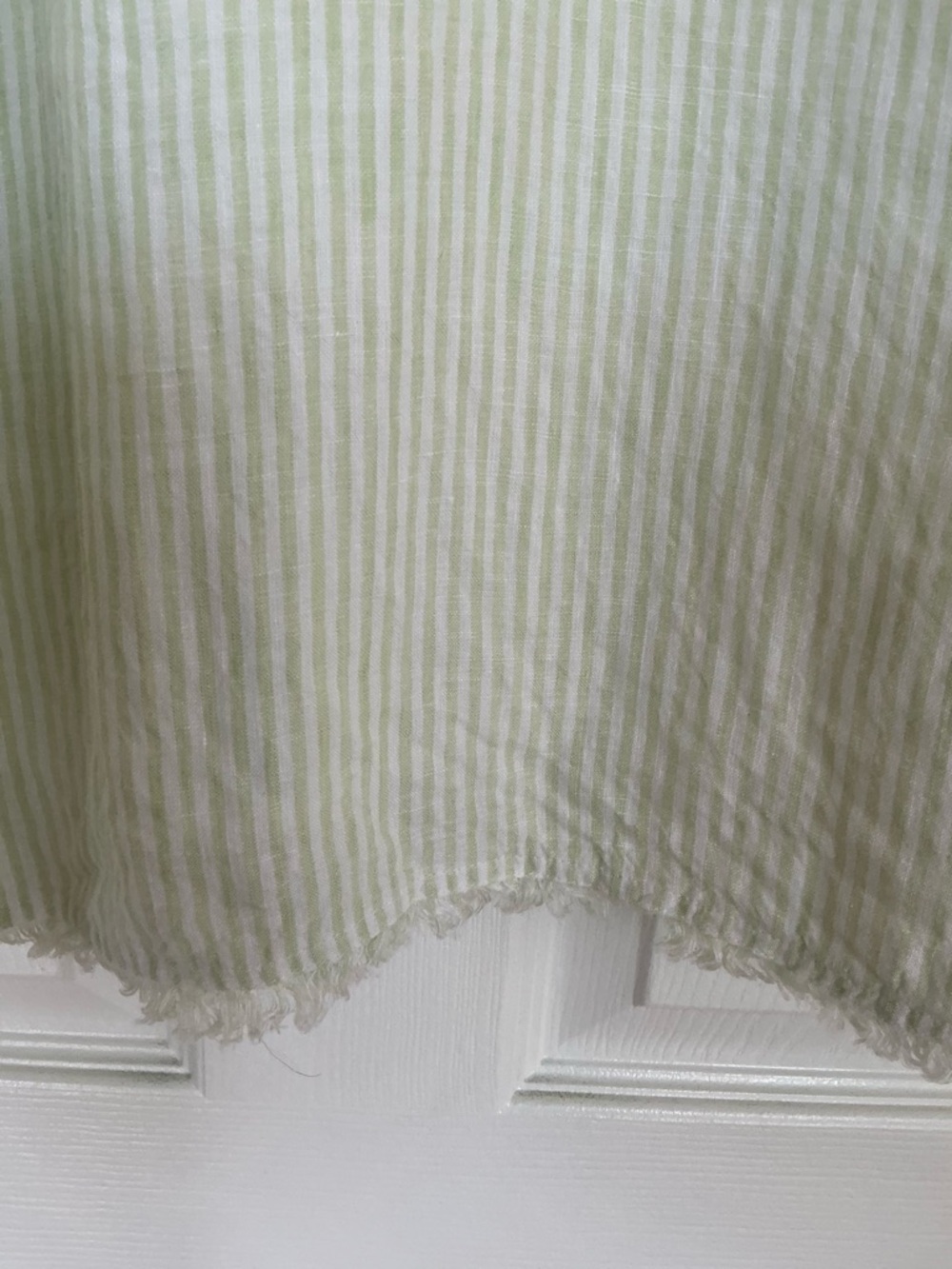 Tommy Bahama Light Green & White Striped V-Neck Dress With Pockets - Picture 4 of 9